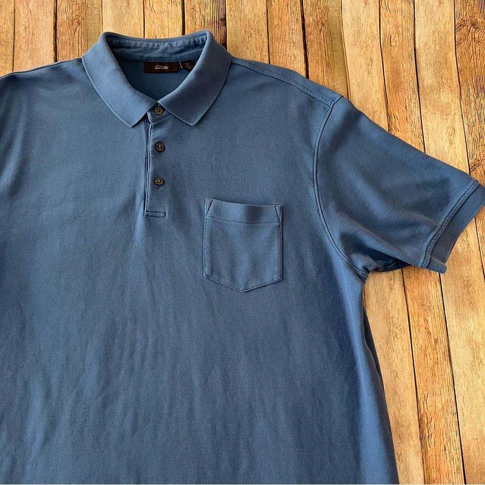 Tasso Elba mens Pima cotton short sleeve polo shirt | size 2XL - Picture 2 of 9